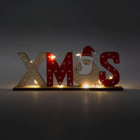 GLOBIZ LED-es karácsonyi polcdísz - mikulásos - 21 x 4 x 8,5 cm