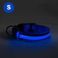 GLOBIZ LED-es nyakörv - akkumulátoros - S méret - kék