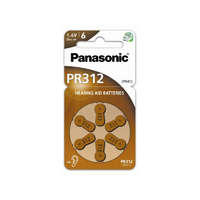 PANASONIC PANASONIC PR312 cink-levegő hallókészülék elem 1,4 V (6 db/cs)