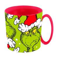 Grincs karácsonyi műanyag füles bögre 390ml