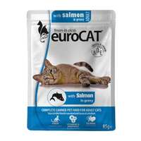 Euro cat pouch alutálcás macskaeledel,lazac ízesítéssel 85g