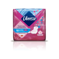 Essity Hungária Kft Libresse Egészségügyi betét invisible wing normal deo fresh 10 db