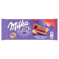 Mondelez Hungária Kft. Milka Tejcsokoládé eperrel ízesített joghurtos krém töltelékkel 100 g
