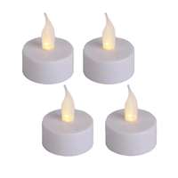 LED-es mécses, meleg fényű, 4db