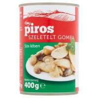 Greenyard Piros Csiperkegomba Szeletelt, Sós Lében 400 g / 200 g