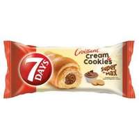 Chipita Hungary Kft. 7DAYS Cream & Cookies Super Max mogyorókrémmel töltött croissant keksz darabokkal 110 g