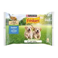 Friskies Junior kutyaeledel, aszpikos, csirkével és borsóval 4x85g