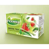 Douwe Egberts Pickwick zöld tea eper-citromfű ízű (20x1,5g)