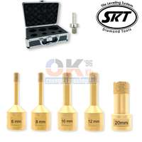 SKT Diamond-Tools SKT PRÉMIUM gyémántfúró készlet MINI sarokcsiszolóra 6-8-10-12-20 mm +koffer (skt236002)