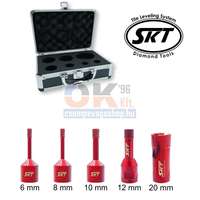 SKT Diamond-Tools SKT PRO gyémánt lyukfúró készlet MINI sarokcsiszolóra 6-8-10-12-20 mm +koffer (skt316006)
