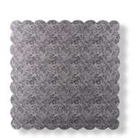 Ezüst színű,apró rózsa mintás négyzet alakú tortaalátét 32x32 cm