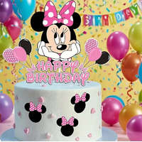 Minnie egér papír tortadísz 10 db/ csomag