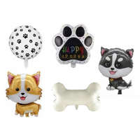 Party Kellék.Kutyás fólia lufi 5 db/ csomag