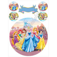 Torta ostya - Disney Hercegnők A4 1.