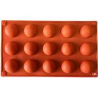 Mousse szilikon forma - Félgömb sima 15db-os (4cm)