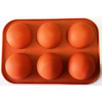 Mousse szilikon forma - Félgömb sima 6db-os (5cm)