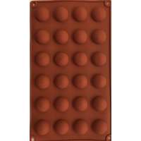 Mousse szilikon forma - Félgömb sima 24db-os (2,5cm)