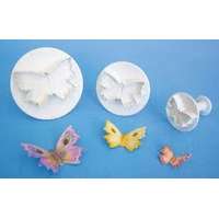Fondant / Marcipán rugós kiszúró - Kicsi Pillangó 3db-os készlet