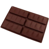 Szilikon csoki öntőforma - Csoki szelet 6db-os