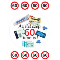 Torta ostya - "Az élet szép 60 után is " A4 155.