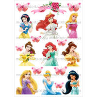 Torta ostya - Disney Hercegnők mix A4 2.