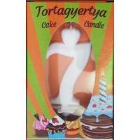Gyertya+talp fehér dobozos - "7"