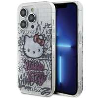 Hello Kitty Hello Kitty HKHCP13XHDGPHT iPhone 13 Pro Max 6.7" fehér keménytok IML Kitty On Bricks Graffiti IML Kitty On Bricks Graffiti