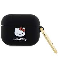 Hello Kitty Hello Kitty HKAP3DKHSK Airpods Pro tok fekete Szilikon 3D Kitty Head 3D Kitty fej