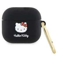 Hello Kitty Hello Kitty HKA33DKHSK Airpods 3 tok fekete Szilikon 3D Kitty fej 3D Kitty fej