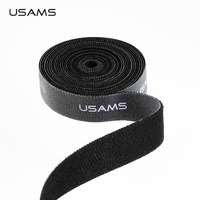 USAMS USAMS tépőzáras kábelrendező szalag 1m fekete ZB60ZD02 (US-ZB060)