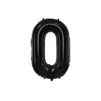 ''0'' számú fóliás léggömb, 86 cm, fekete