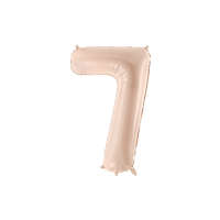 Foil Balloon Number ''7'', 72cm, dark beige
