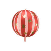 Fólia lufi Starry ball, 75 cm, piros