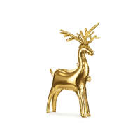 Standing foil balloon Reindeer, 124 x 80 cm, gold