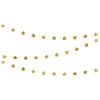 Garland Stars, arany, 3,6 m