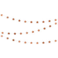 Garland Stars, rózsaszín arany, 3,6 m