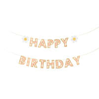 Banner Happy Birthday, mix, 200x14.5 cm