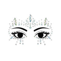 Face Decoration Crystals, Glow in the Dark, 15x9cm