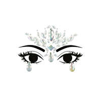 Face Decoration Crystals, Glow in the Dark, 9.5x8.5cm