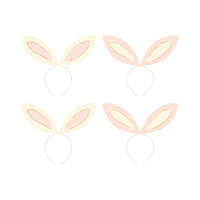 Fejpántok Nyuszi fülek, 12,5x29 cm, mix (1 pkt / 4 db.)