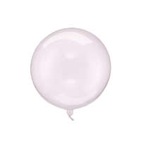 Balloon Sphere, 40cm, átlátszó rózsaszín