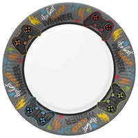 Gamer Joystick papírtányér 8 db-os 22,7 cm