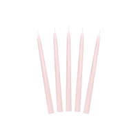 Kúpos gyertya, matt, poros rózsa, 24cm (1 db / 10 db)