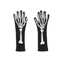 Glow in the Dark Gloves, fekete, S/M méret