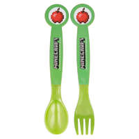 Minecraft Apple műanyag evőeszköz készlet - 2 darabos