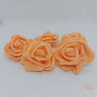  Polyfoam rózsa - 6 cm - sötét barack
