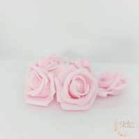 Polyfoam rózsa - 4 cm - rózsaszín