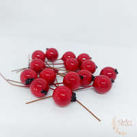 Drótos bogyó - 1,5 cm - piros