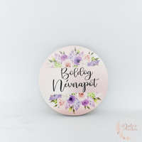 Boldog névnapot - kis kerek tábla