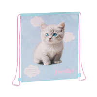 Tornazsák cicás mintával – STARPak Pawsitive, kék-rózsaszín 550816